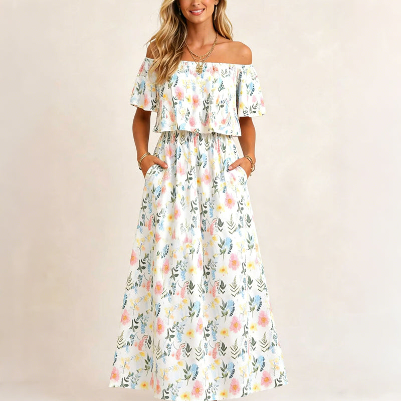 🎁New arrival 50% OFF💥Summer Bohemian Beach Slit Maxi Dress