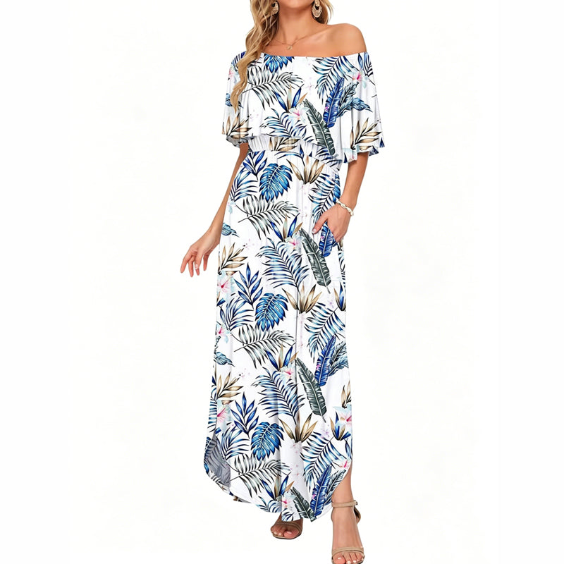 🎁New arrival 50% OFF💥Summer Bohemian Beach Slit Maxi Dress