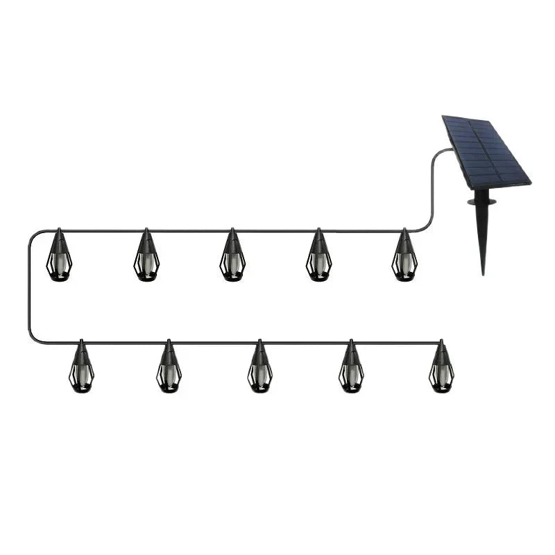 🔥 50% RABATT! ☀️ IP65 Solar-LED-Lichterkette – Flammenoptik, Wasserdicht, 360° Abstrahlwinkel & Perfekt Für Garten, Hof & Camping 🏕️