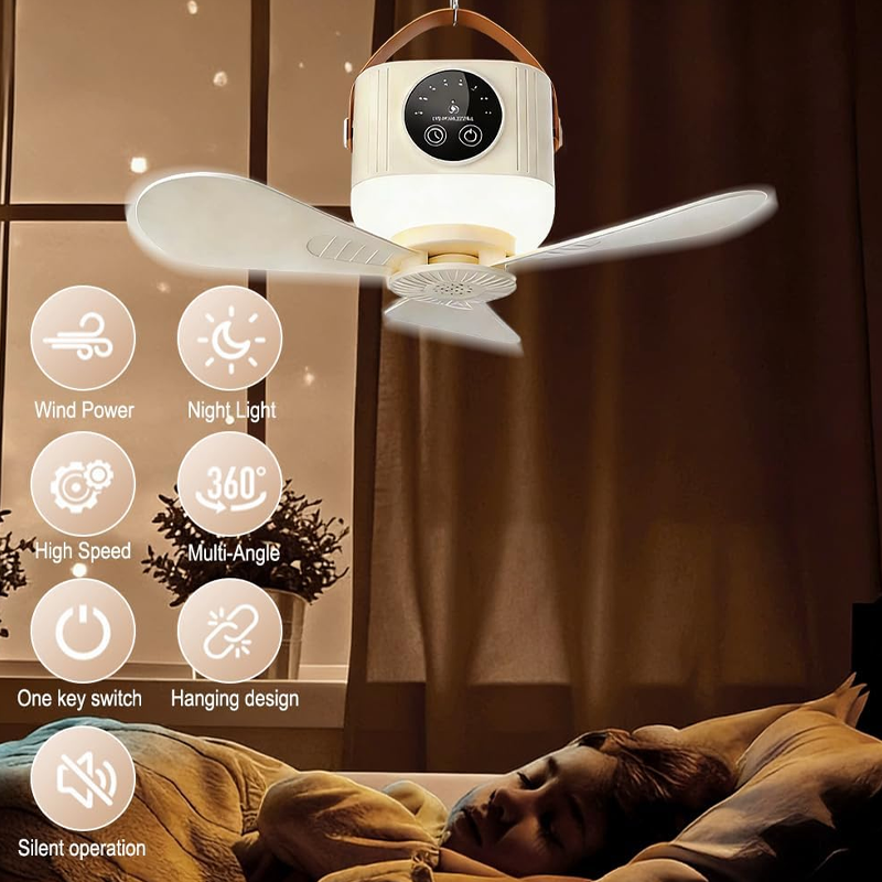 Portabel takfläkt med fjärrkontroll
