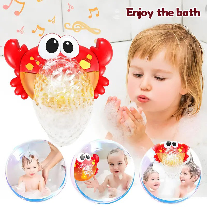 🦀 50% RABATT NU! Crab Bubble Machine Bath Toy – söt krabbdesign, riklig bubbleström & inbyggd musik – för en magisk och rolig baddagsupplevelse 🛁🎶