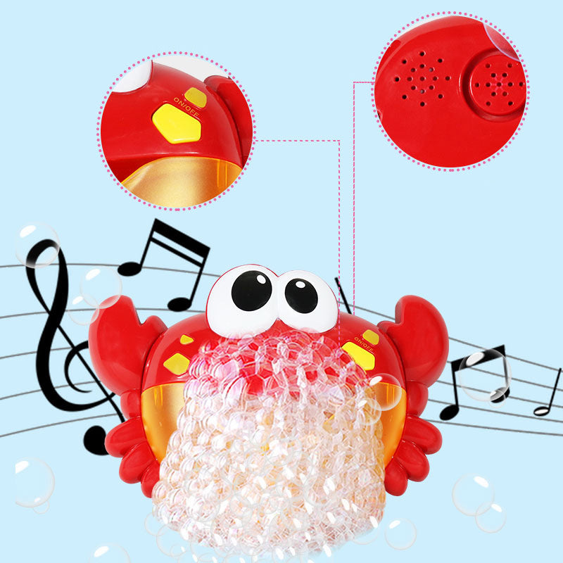 🦀 50% RABATT NU! Crab Bubble Machine Bath Toy – söt krabbdesign, riklig bubbleström & inbyggd musik – för en magisk och rolig baddagsupplevelse 🛁🎶