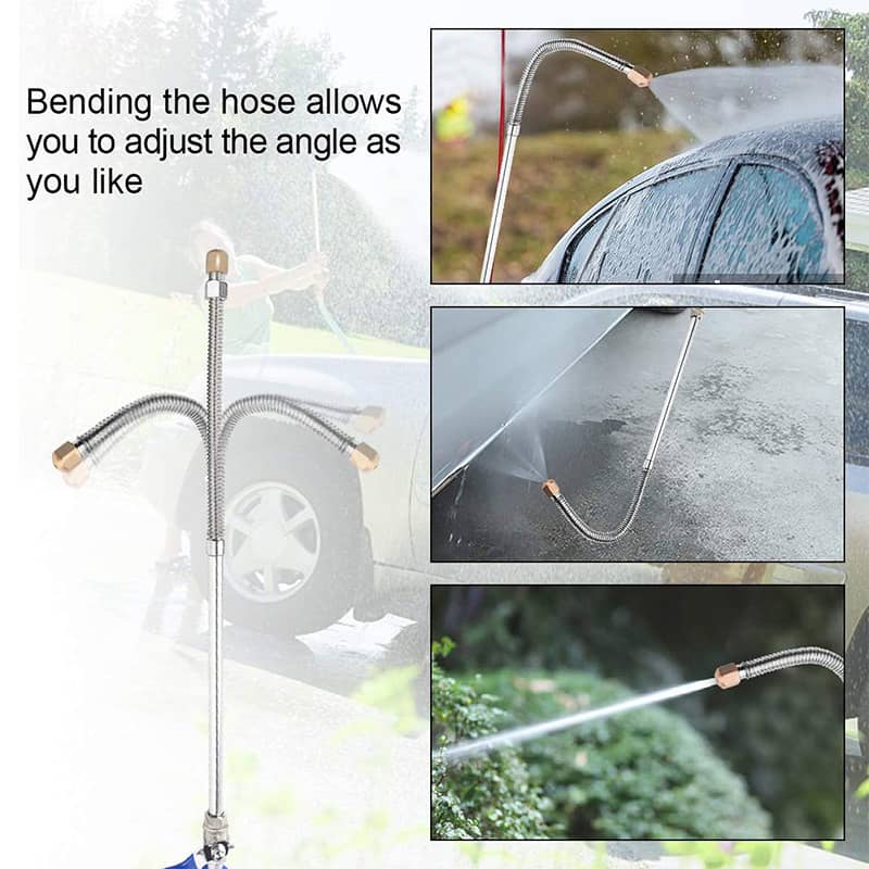 💦 50% RABATT NU! 🚿 Högtrycksvattenpistol – 3 Munstycken & Aluminiumlegering – Kraftfull Rengöringsstav för Bil & Trädgård 🚗