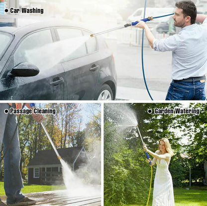 💦 50% RABATT NU! 🚿 Högtrycksvattenpistol – 3 Munstycken & Aluminiumlegering – Kraftfull Rengöringsstav för Bil & Trädgård 🚗