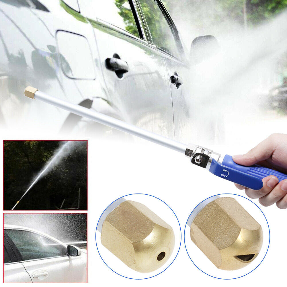 💦 50% RABATT NU! 🚿 Högtrycksvattenpistol – 3 Munstycken & Aluminiumlegering – Kraftfull Rengöringsstav för Bil & Trädgård 🚗