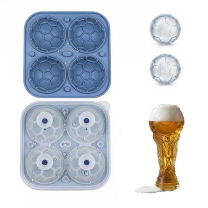 ⚽ 2+1 GRATIS DEAL 🔥 Silikonisform i Fotbollsform – Perfekta Isbollar för Sommardrinks 🧊⚽✨