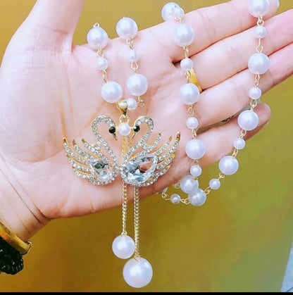 ⏳Limited-time 50% off⏰Crystal Necklace🦢💎📿