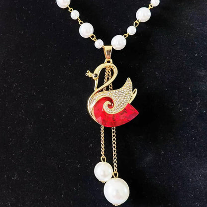 ⏳Limited-time 50% off⏰Crystal Necklace🦢💎📿