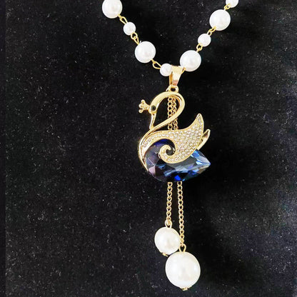 ⏳Limited-time 50% off⏰Crystal Necklace🦢💎📿