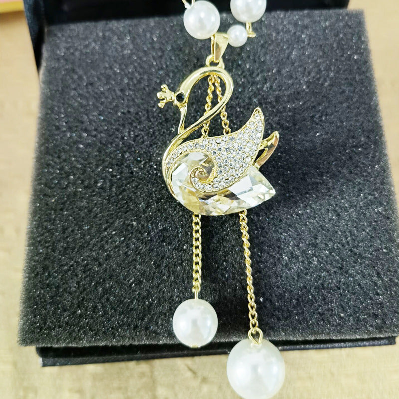 ⏳Limited-time 50% off⏰Crystal Necklace🦢💎📿