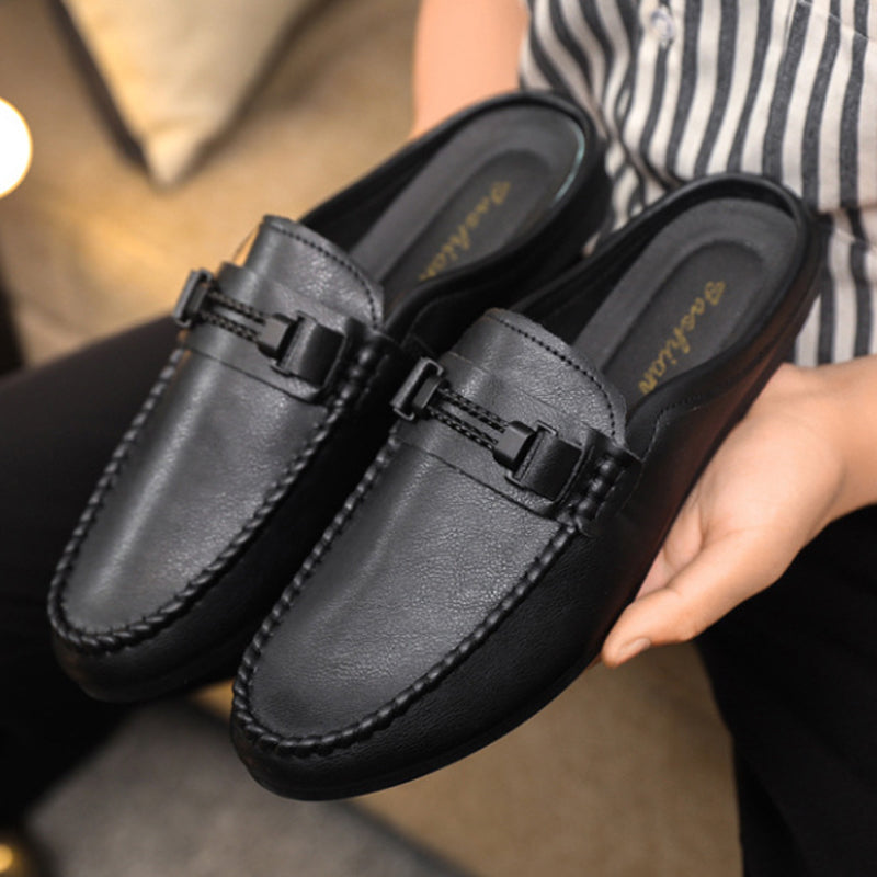 🔥 50% RABATT! 🔥 Casual rygglösa loafers för herrar👞