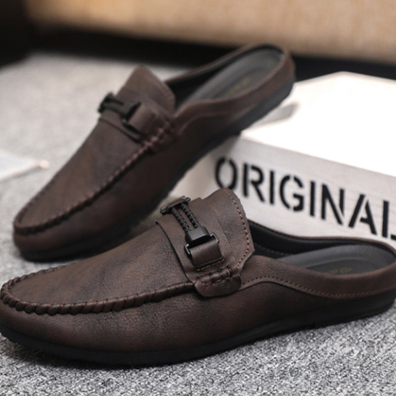 🔥 50% RABATT! 🔥 Casual rygglösa loafers för herrar👞