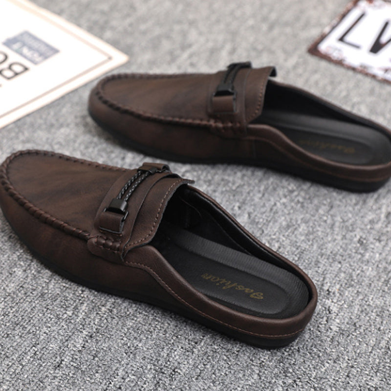 🔥 50% RABATT! 🔥 Casual rygglösa loafers för herrar👞