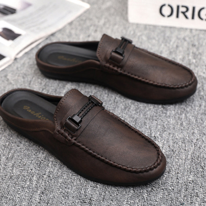 🔥 50% RABATT! 🔥 Casual rygglösa loafers för herrar👞