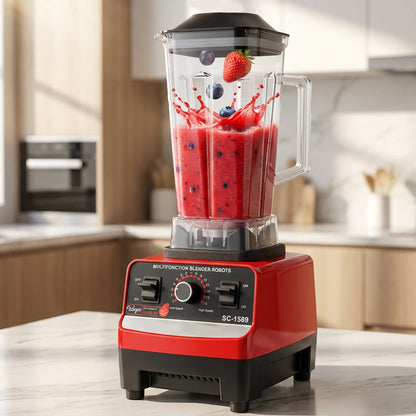 🥤 50% RABATT NU! ⚡ Höghastighets Professionell Bänkblender – 4500W Motor, 15 Hastigheter & 6-bladiga Stålblad 🍓