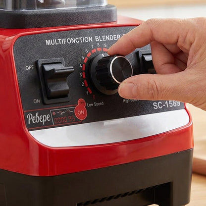 🥤 50% RABATT NU! ⚡ Höghastighets Professionell Bänkblender – 4500W Motor, 15 Hastigheter & 6-bladiga Stålblad 🍓