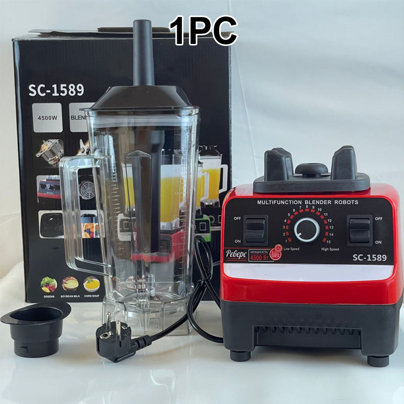🥤 50% RABATT NU! ⚡ Höghastighets Professionell Bänkblender – 4500W Motor, 15 Hastigheter & 6-bladiga Stålblad 🍓