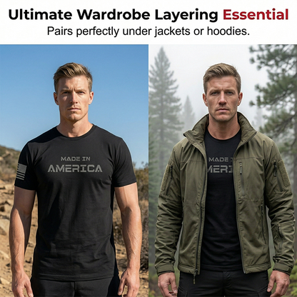 🔥Athletic Fit Crew Neck T-shirt för män