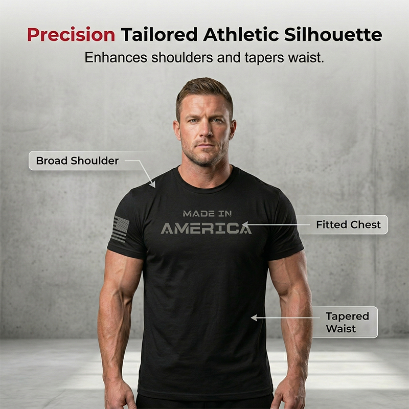 🔥Athletic Fit Crew Neck T-shirt för män