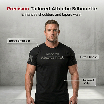 🔥Athletic Fit Crew Neck T-shirt för män