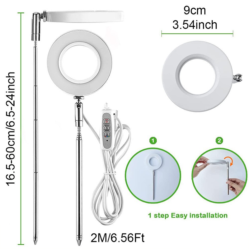 💡 50% RABATT! 🌱 LED Ängel Ring Växtlampa för Inomhusväxter – Fullt Spektrum, Energisnål & Perfekt För Optimal Tillväxt Oavsett Årstid 🌿