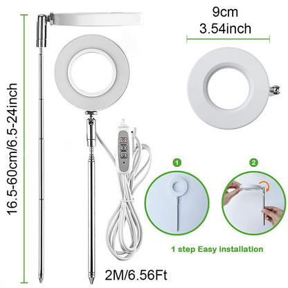 💡 50% RABATT! 🌱 LED Ängel Ring Växtlampa för Inomhusväxter – Fullt Spektrum, Energisnål & Perfekt För Optimal Tillväxt Oavsett Årstid 🌿