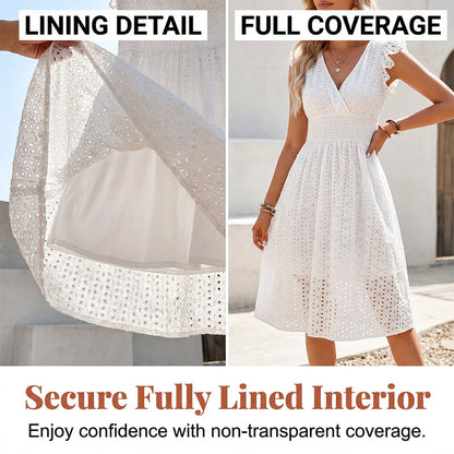 👗 50% RABATT! 🎀 Premium Sommarklänning med Volangärmar – Elegant Design, Lätt Tyg & Perfekt För En Romantisk Stil På Varma Dagar ☀️