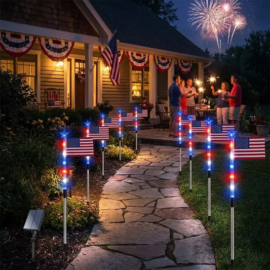 Utomhus Solar Flag Stake Lights