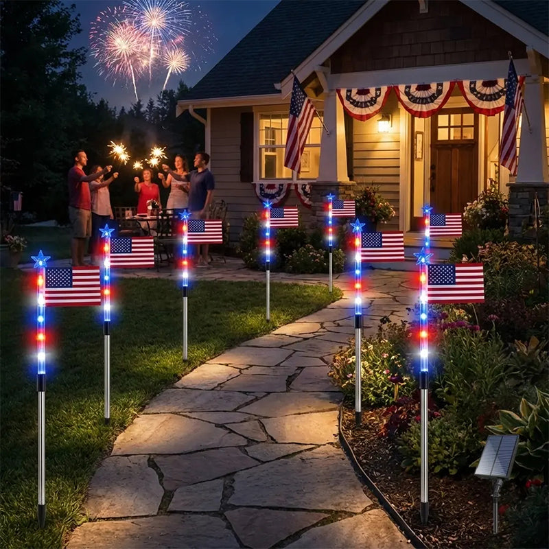 Utomhus Solar Flag Stake Lights