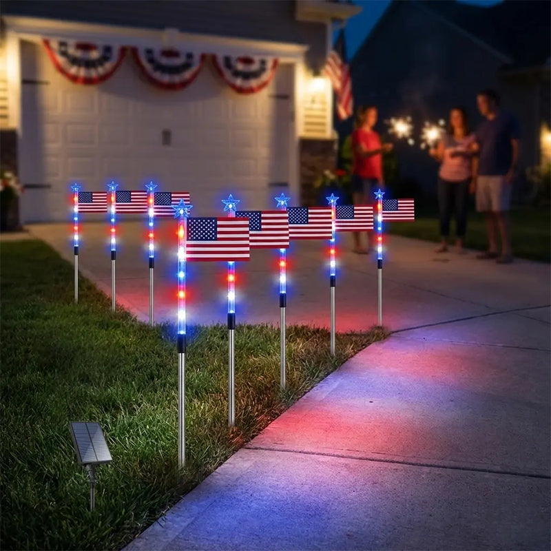 Utomhus Solar Flag Stake Lights
