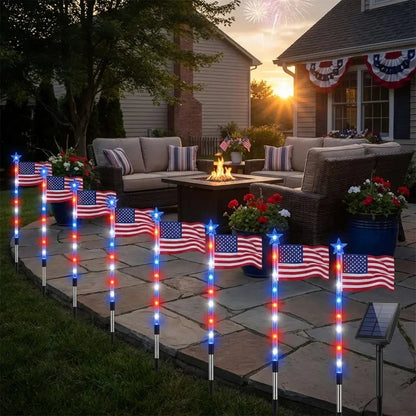 Utomhus Solar Flag Stake Lights