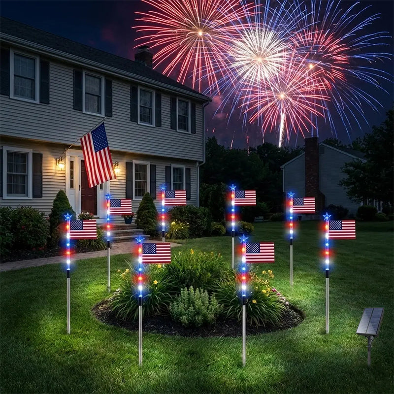 Utomhus Solar Flag Stake Lights