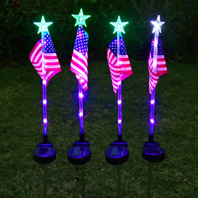 Utomhus Solar Flag Stake Lights