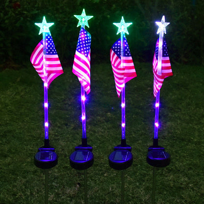 Utomhus Solar Flag Stake Lights