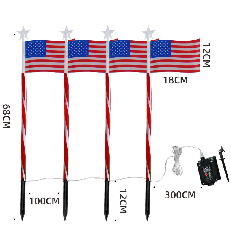 Utomhus Solar Flag Stake Lights