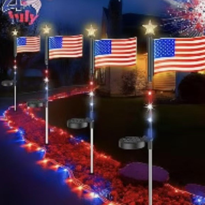 Utomhus Solar Flag Stake Lights