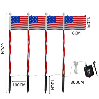 Utomhus Solar Flag Stake Lights