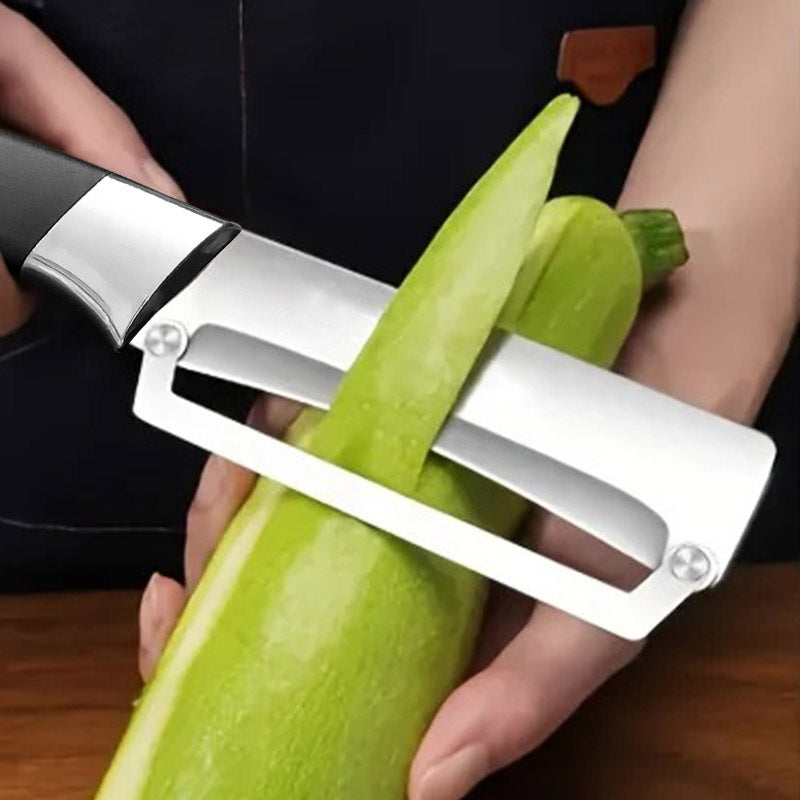 🔪 50% RABATT NU! 🥔 Förtjockad Rostfri Multi-Skalare – Rakskarp, Ergonomisk & Multifunktionell – Skalar & Julienne ✨