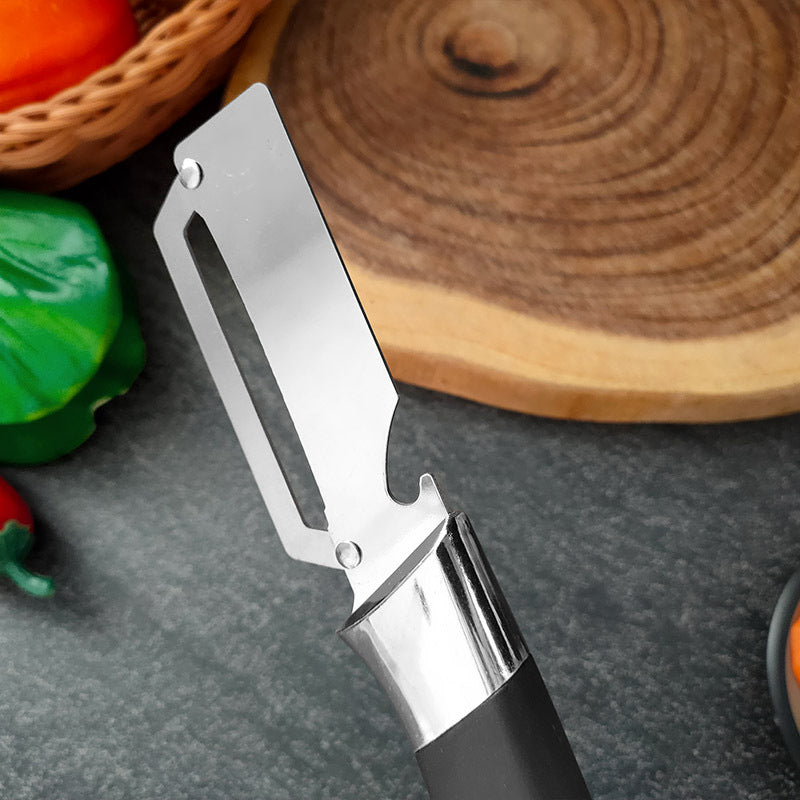 🔪 50% RABATT NU! 🥔 Förtjockad Rostfri Multi-Skalare – Rakskarp, Ergonomisk & Multifunktionell – Skalar & Julienne ✨