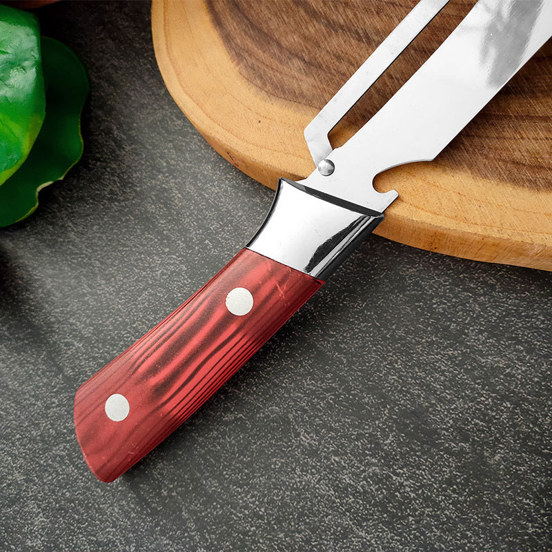 🔪 50% RABATT NU! 🥔 Förtjockad Rostfri Multi-Skalare – Rakskarp, Ergonomisk & Multifunktionell – Skalar & Julienne ✨