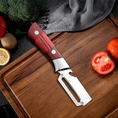 🔪 50% RABATT NU! 🥔 Förtjockad Rostfri Multi-Skalare – Rakskarp, Ergonomisk & Multifunktionell – Skalar & Julienne ✨