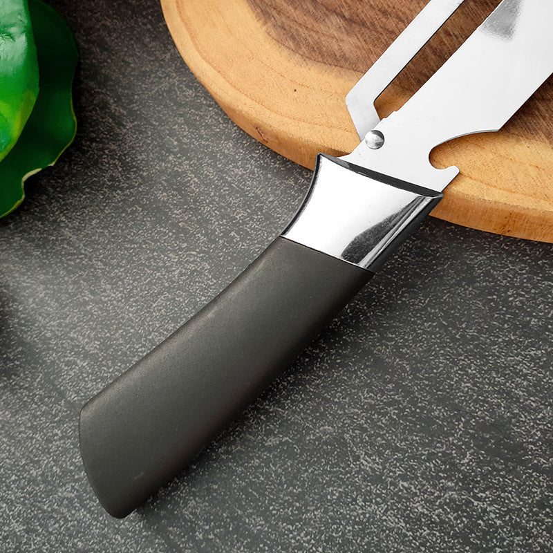 🔪 50% RABATT NU! 🥔 Förtjockad Rostfri Multi-Skalare – Rakskarp, Ergonomisk & Multifunktionell – Skalar & Julienne ✨