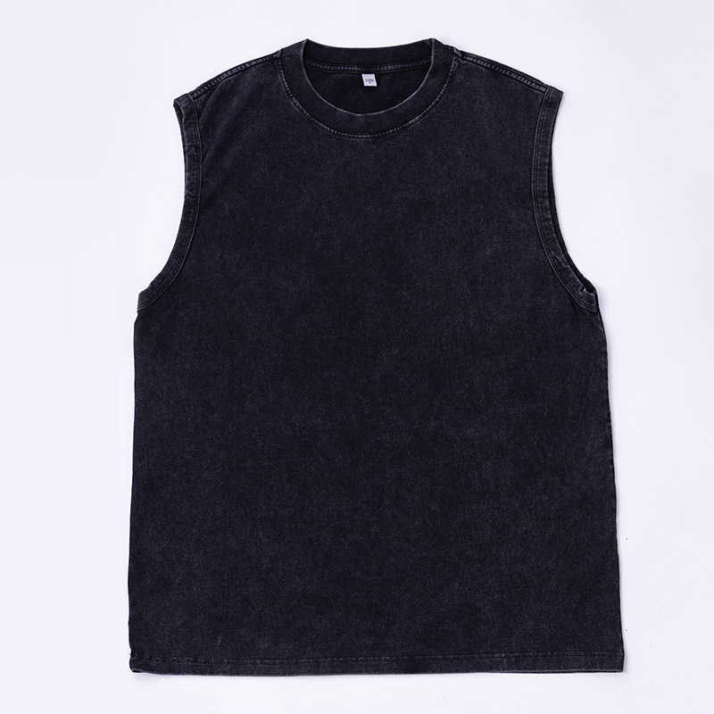 👕 50% RABATT! 🔥 Herr Vintage-tvättad Ärmlös Linne – Andningsbar, Lätt & Perfekt För En Ledig Sommarlook Eller Gymträning 💪