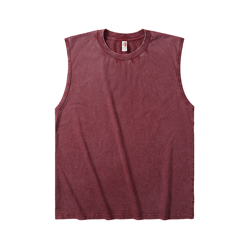 👕 50% RABATT! 🔥 Herr Vintage-tvättad Ärmlös Linne – Andningsbar, Lätt & Perfekt För En Ledig Sommarlook Eller Gymträning 💪