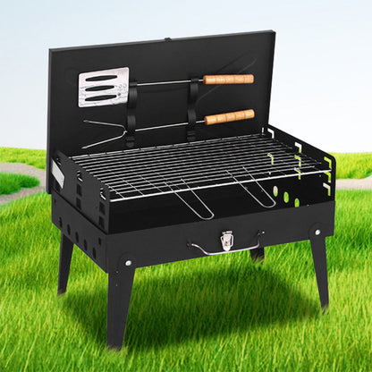 🔥 50% RABATT! 🔥Bärbar hopfällbar kolgrill för utomhusmatlagning🍖
