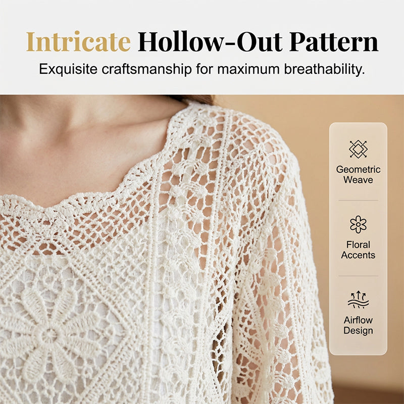 👚 50% RABATT! 🌸 Vintageinspirerad Spetsblus för Damer – Delikat Spets, Mjukt Tyg & Perfekt För En Romantisk & Elegant Look 💃