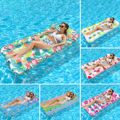 🏊 50% RABATT! 🛟 Tjockt PVC Uppblåsbar Flytmatta – Extra Slitstark, Halkfri Yta & Perfekt För Avkoppling På Vattnet I Poolen Eller Sjön 🌊