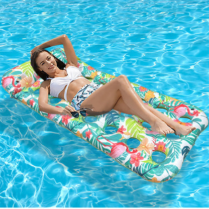 🏊 50% RABATT! 🛟 Tjockt PVC Uppblåsbar Flytmatta – Extra Slitstark, Halkfri Yta & Perfekt För Avkoppling På Vattnet I Poolen Eller Sjön 🌊