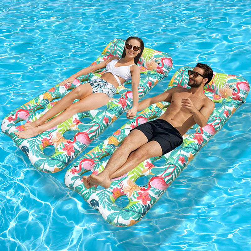 🏊 50% RABATT! 🛟 Tjockt PVC Uppblåsbar Flytmatta – Extra Slitstark, Halkfri Yta & Perfekt För Avkoppling På Vattnet I Poolen Eller Sjön 🌊