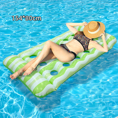 🏊 50% RABATT! 🛟 Tjockt PVC Uppblåsbar Flytmatta – Extra Slitstark, Halkfri Yta & Perfekt För Avkoppling På Vattnet I Poolen Eller Sjön 🌊
